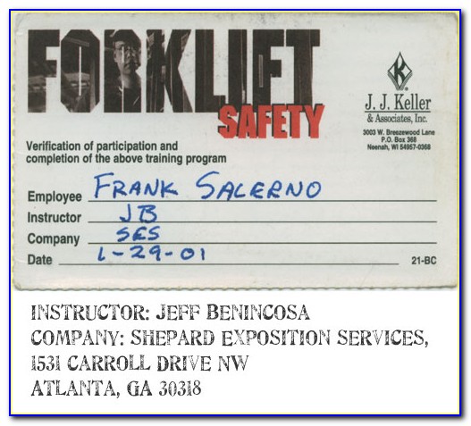Forklift Certification Ga