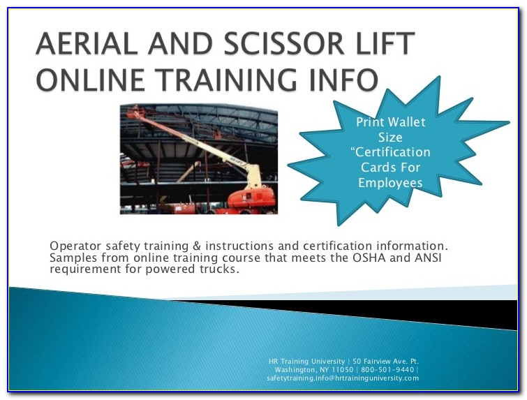 Forklift Certification Nyc