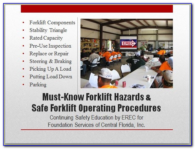 Forklift Certification Orlando