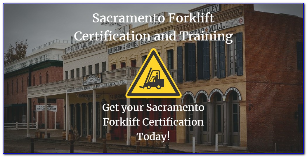 Forklift Certification Sacramento Ca