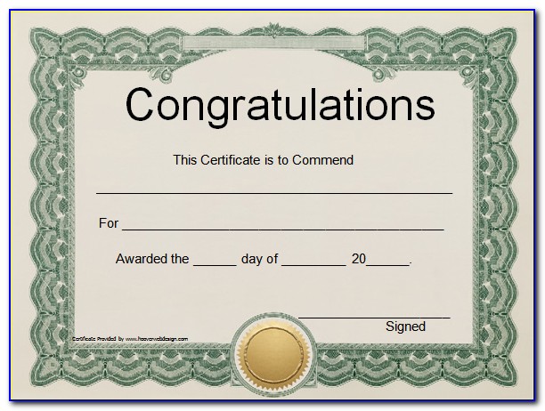 Free Editable Award Certificate Template
