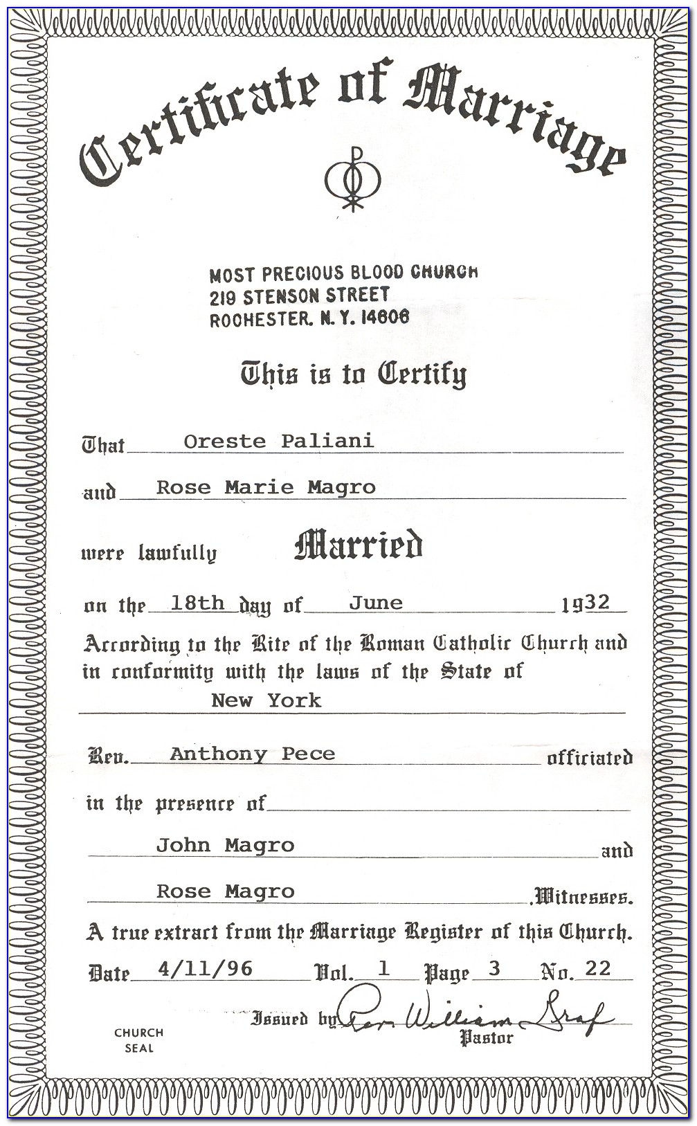 Genesee County Michigan Birth Certificate