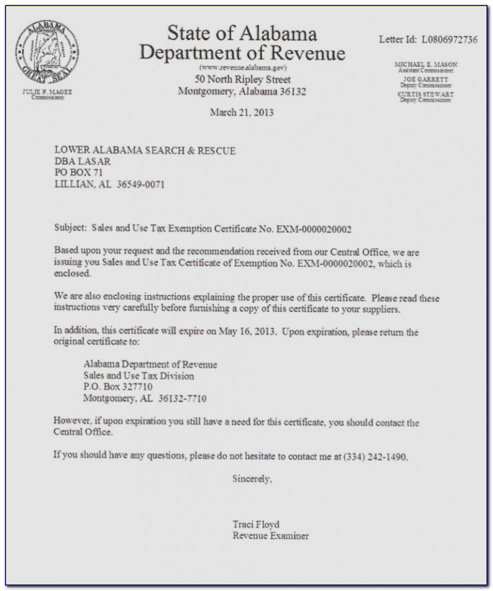 Georgia Sales Tax Exemption Certificate Application
