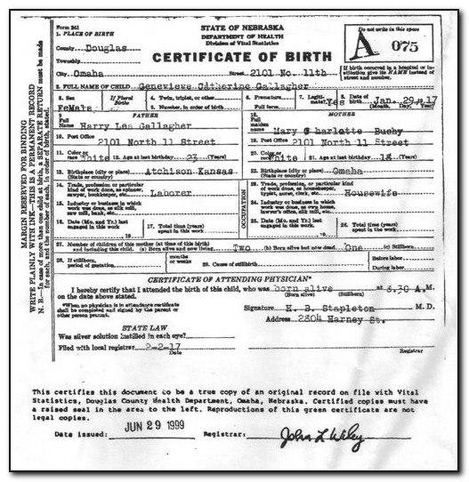 Get Birth Certificate Douglas County Nebraska