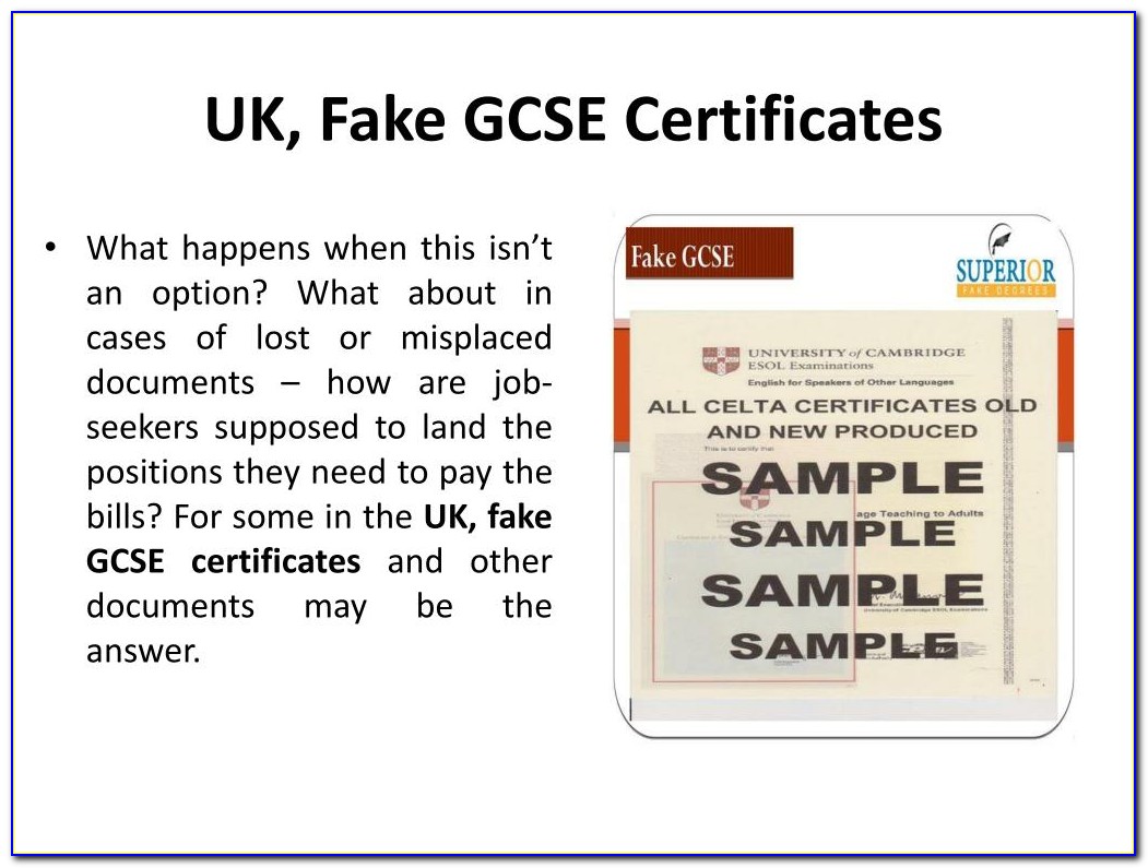 Get Fake Gcse Certificates Uk