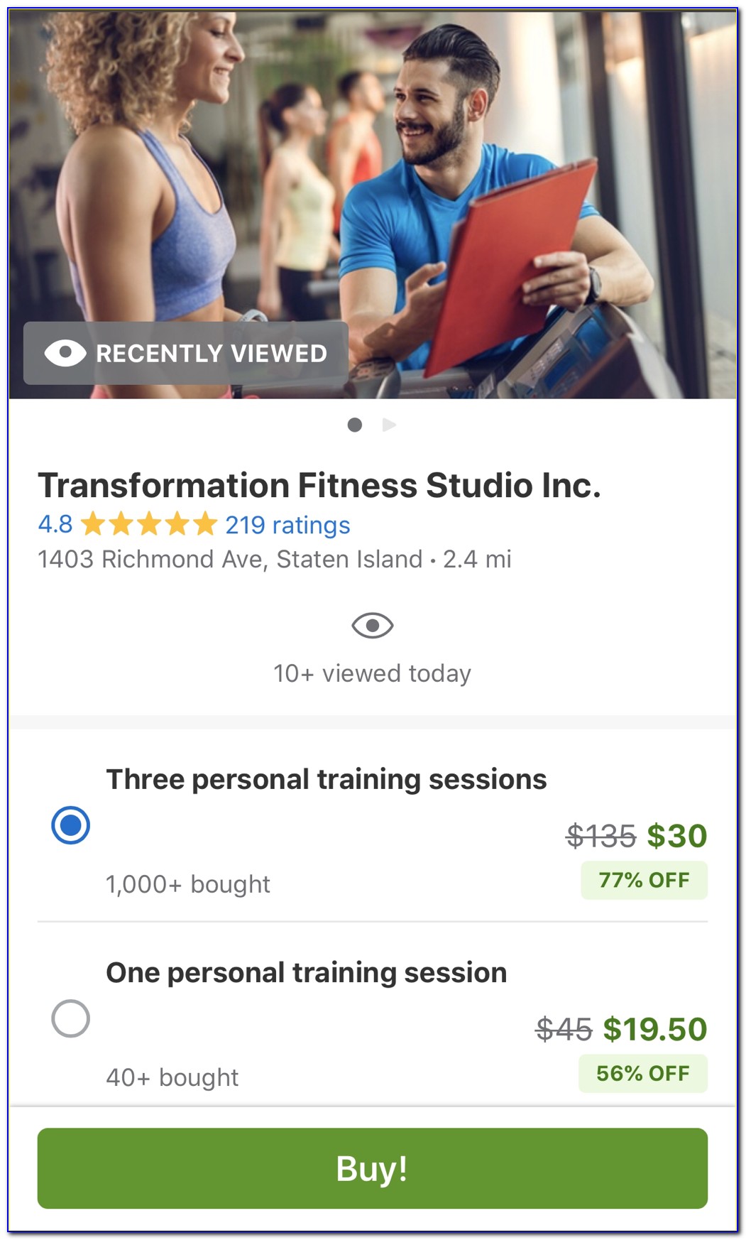 Groupon Personal Trainer Certification