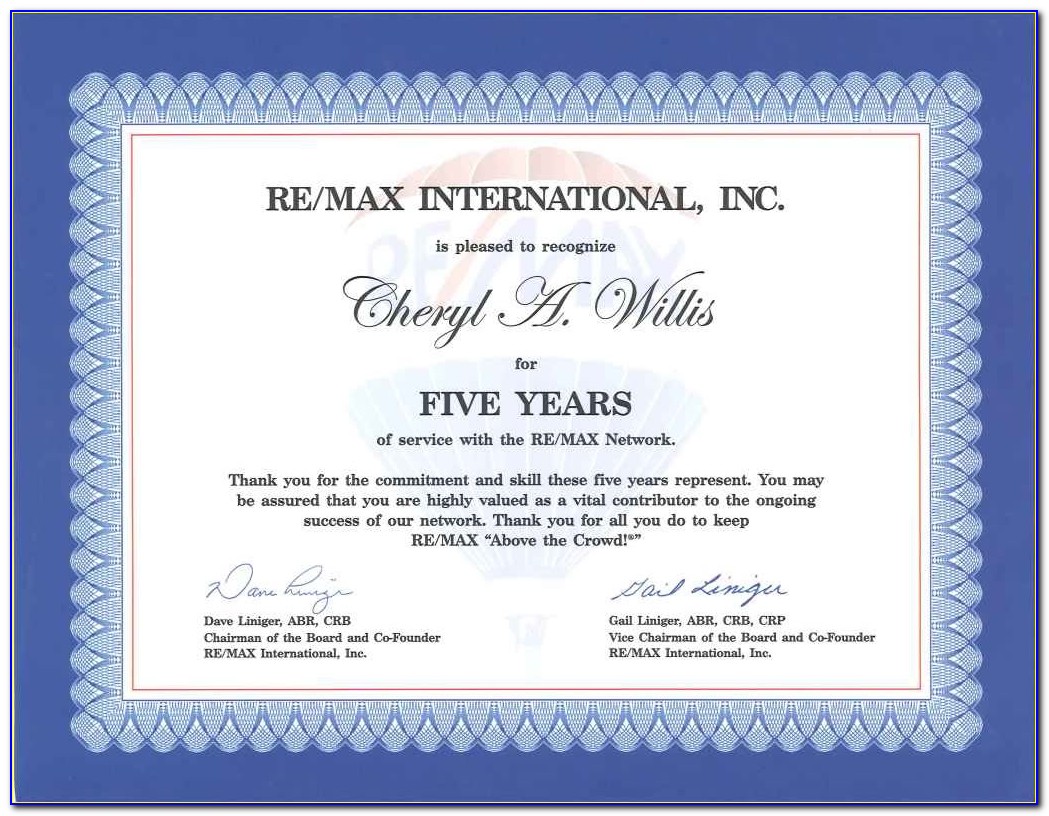 Happy Work Anniversary Certificate Templates