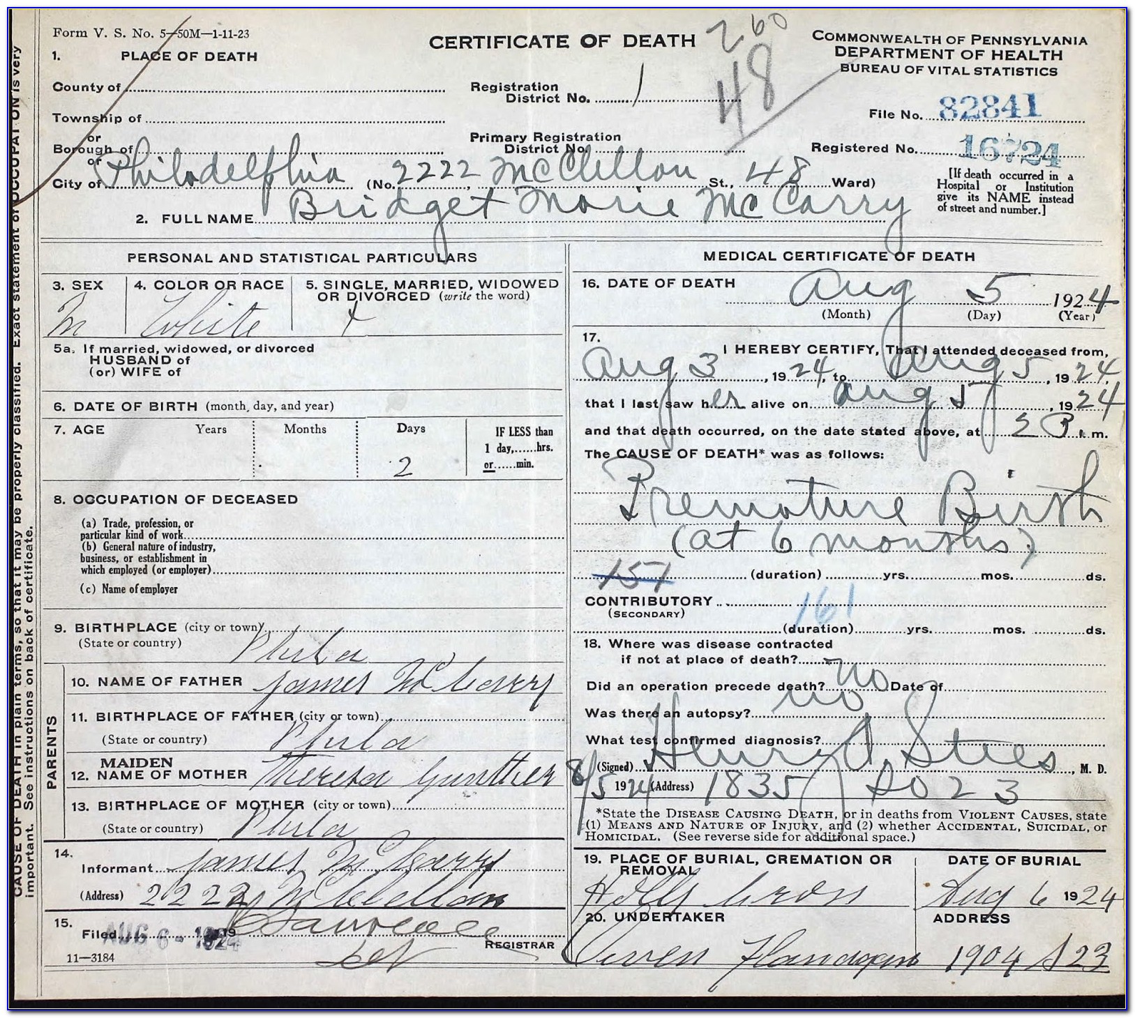 Harrisburg Pa Birth Certificate Copy