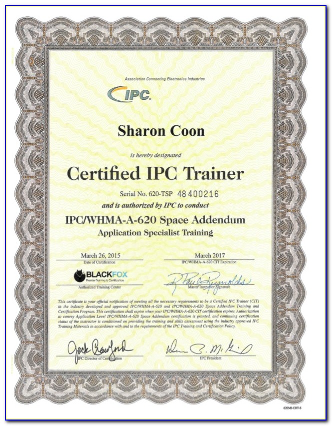 Ipc 620 Certification Training
