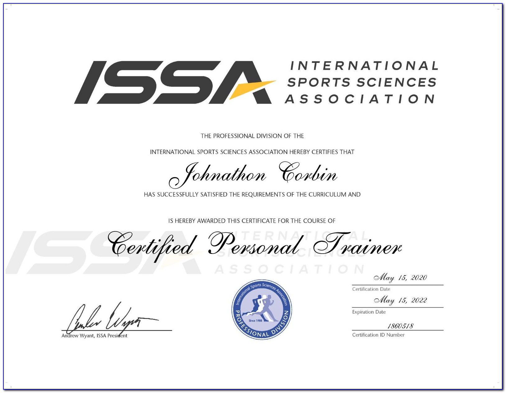 Issa Nutrition Certification Requirements