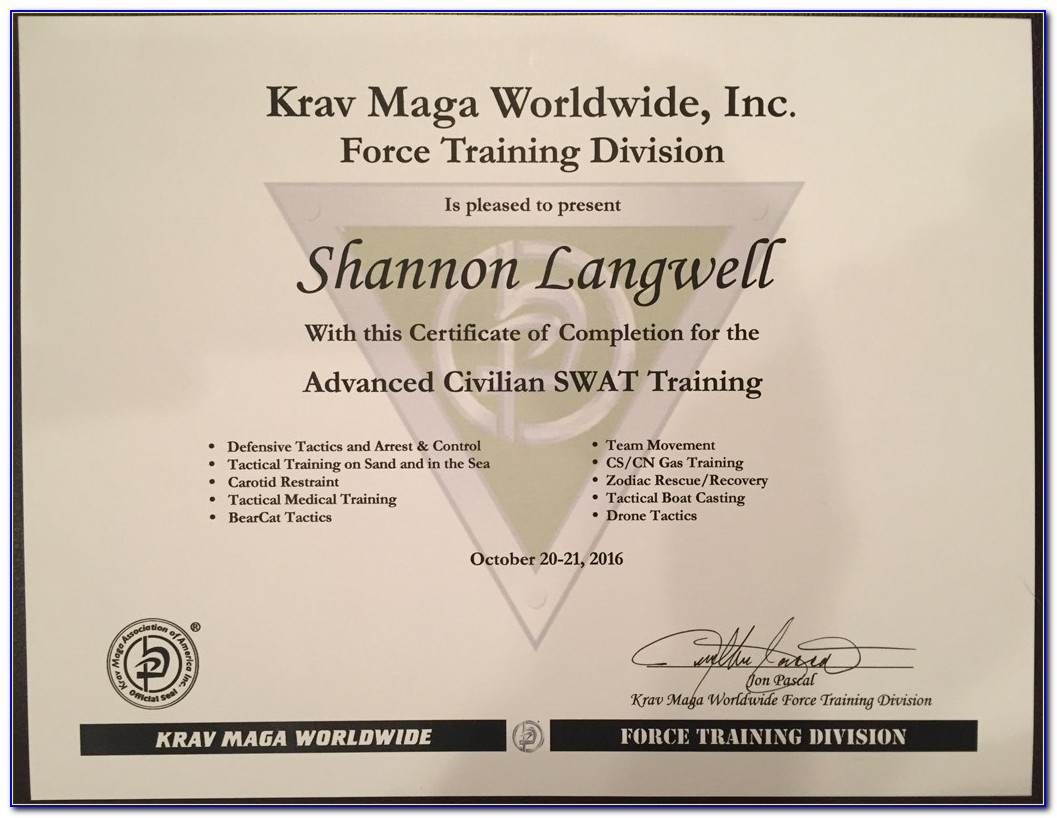 Krav Maga Certification Online