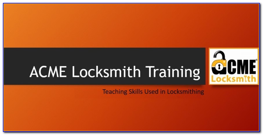 Locksmith Course Online