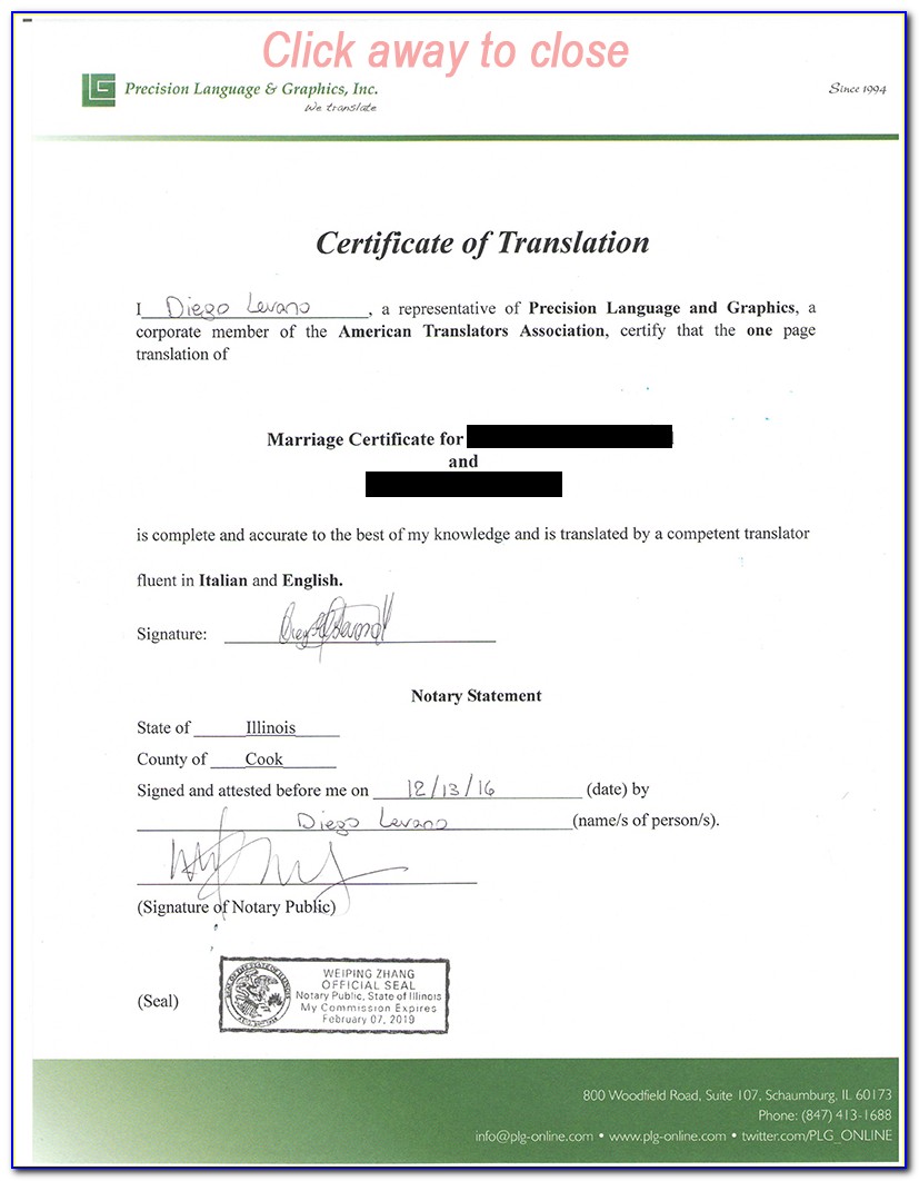 Marriage Certificate Translation From Arabic To English