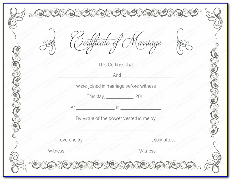 Marriage Certificate Worcester Ma