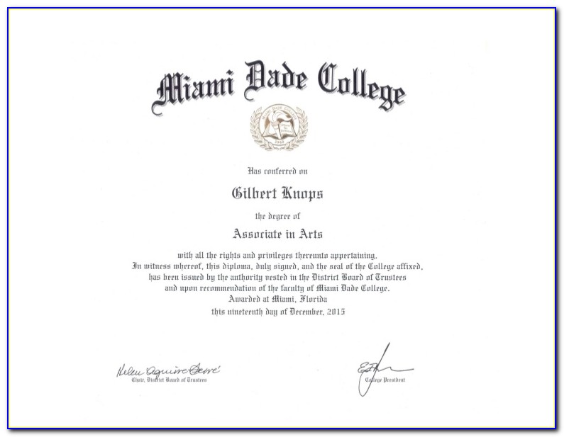 Miami Dade College Hr Certificate