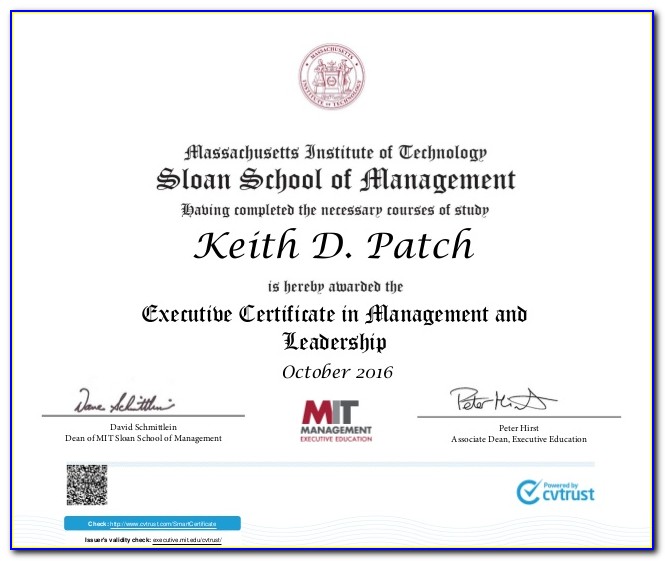 Mit Executive Certificate In Strategy And Innovation