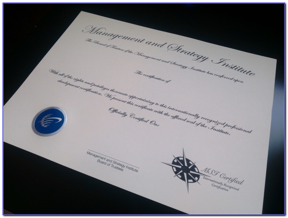 Msi Six Sigma Black Belt Certification
