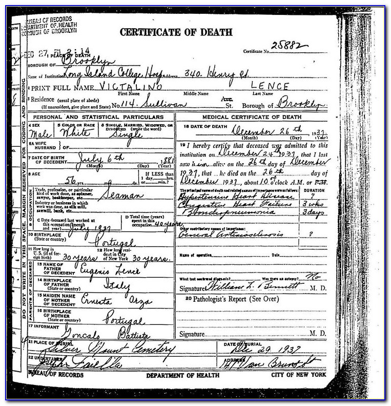 Nassau County Medical Center Birth Certificate