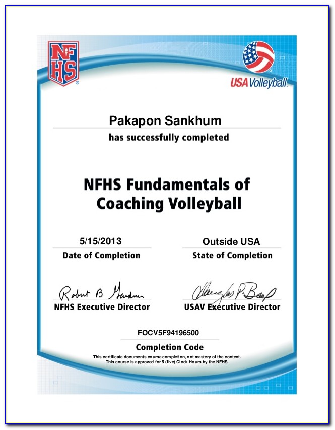 Nfhs Coaches Certification Program (asep)