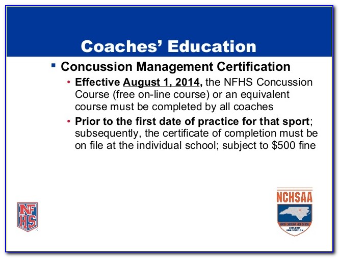 Nfhs Soccer Coaching Certification