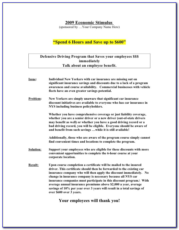 Nys Defensive Driving Course Coupon