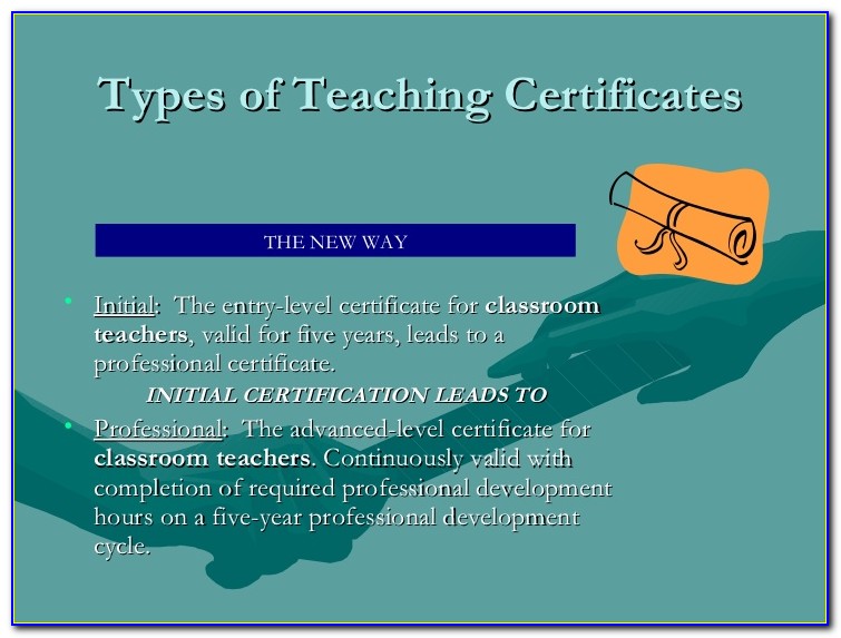 Nys Initial Teaching Certification Extension