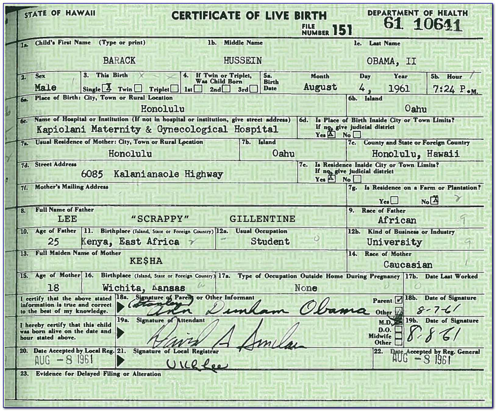 Oahu Birth Certificate Office