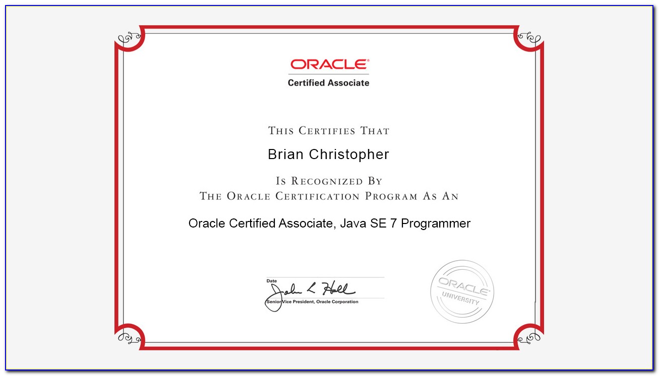 Oca Certification Java 8