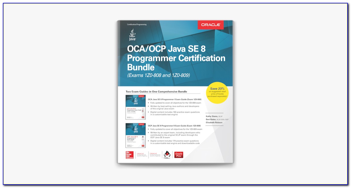 Oca Certification Java Pdf
