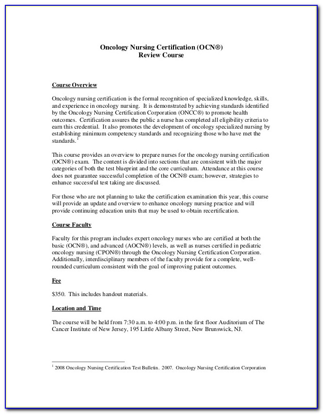 Ocn Certification Review Book