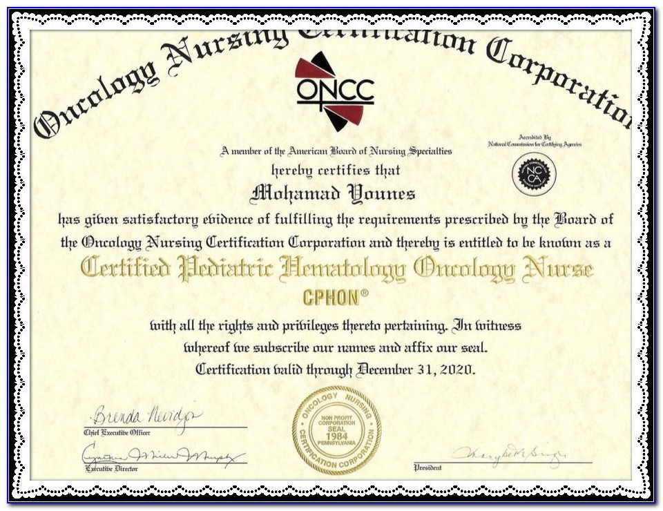 Oncology Np Certification
