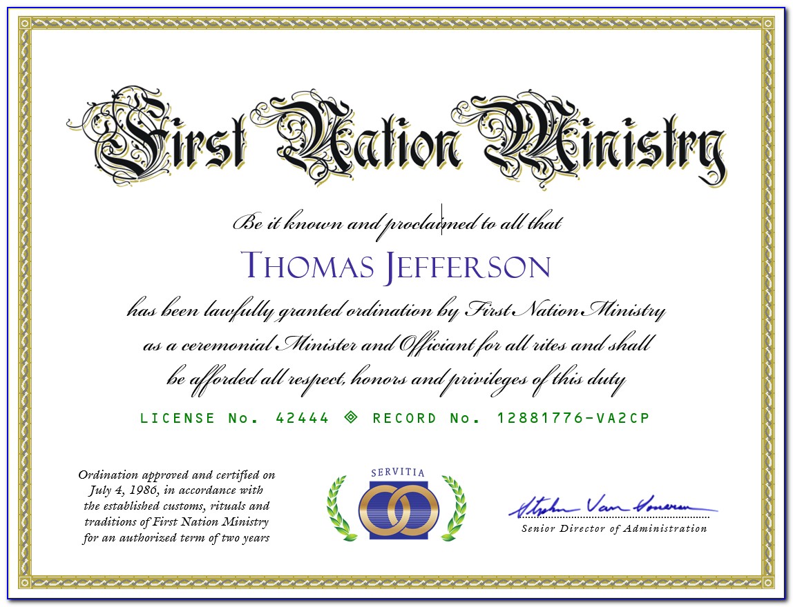 Online Wedding Officiant Certification Oregon