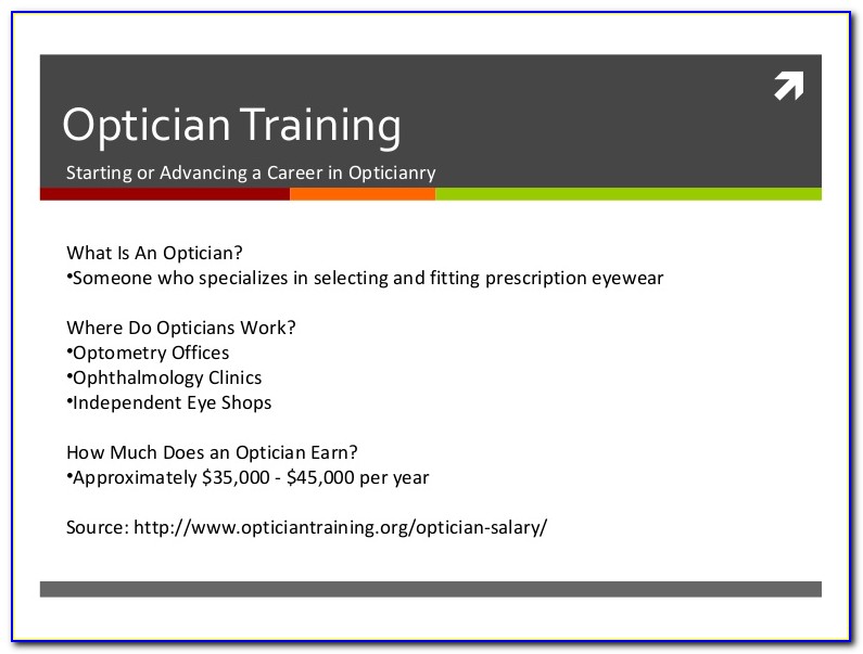 Optician Certification Training Online