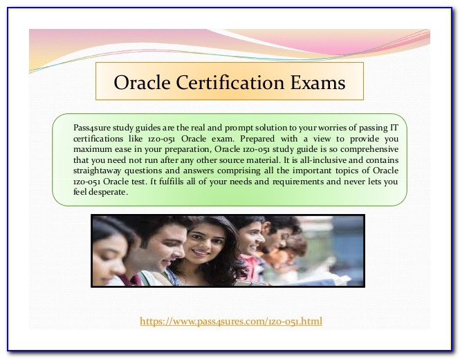 Oracle 1z0 051 Certification Exam