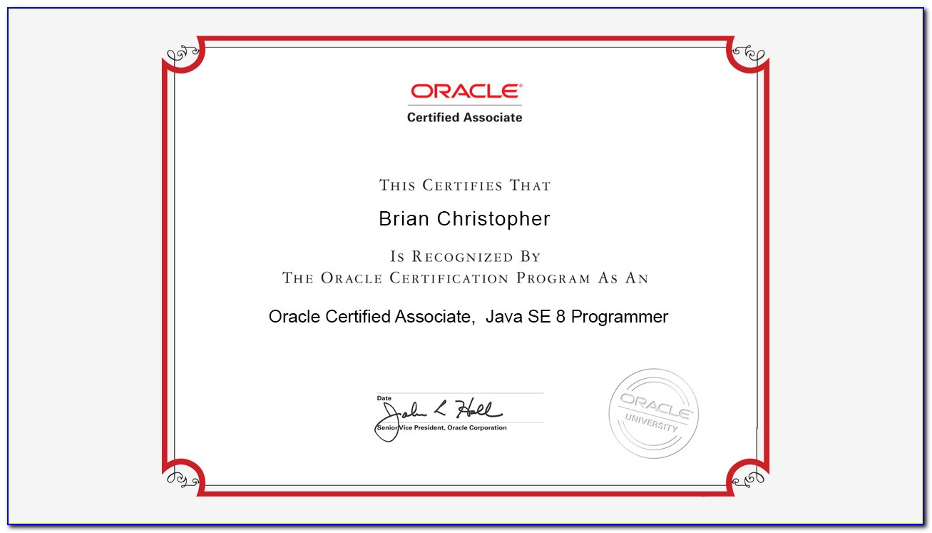 Oracle Oca Certification Practice Tests Free