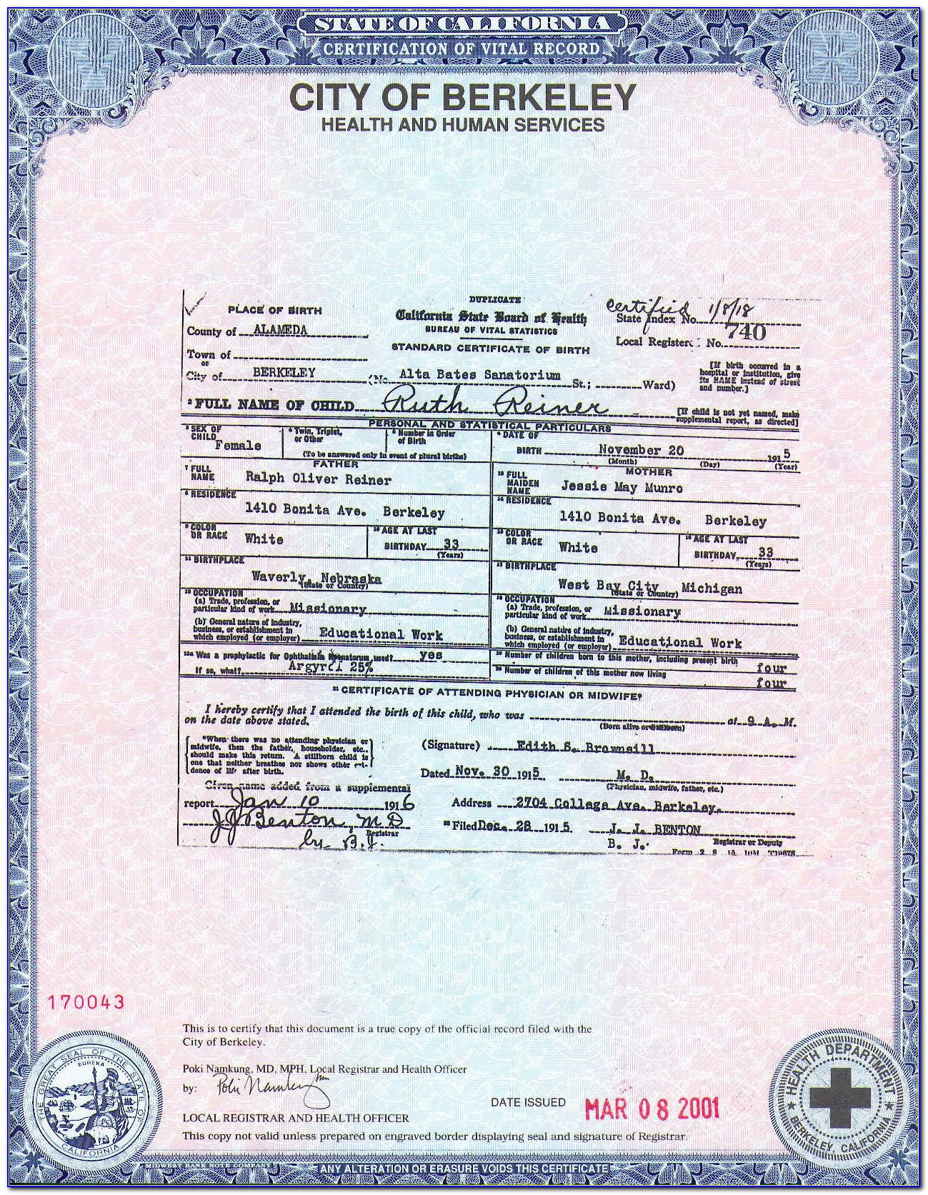 Orange County Clerk Recorder Office Birth Certificate