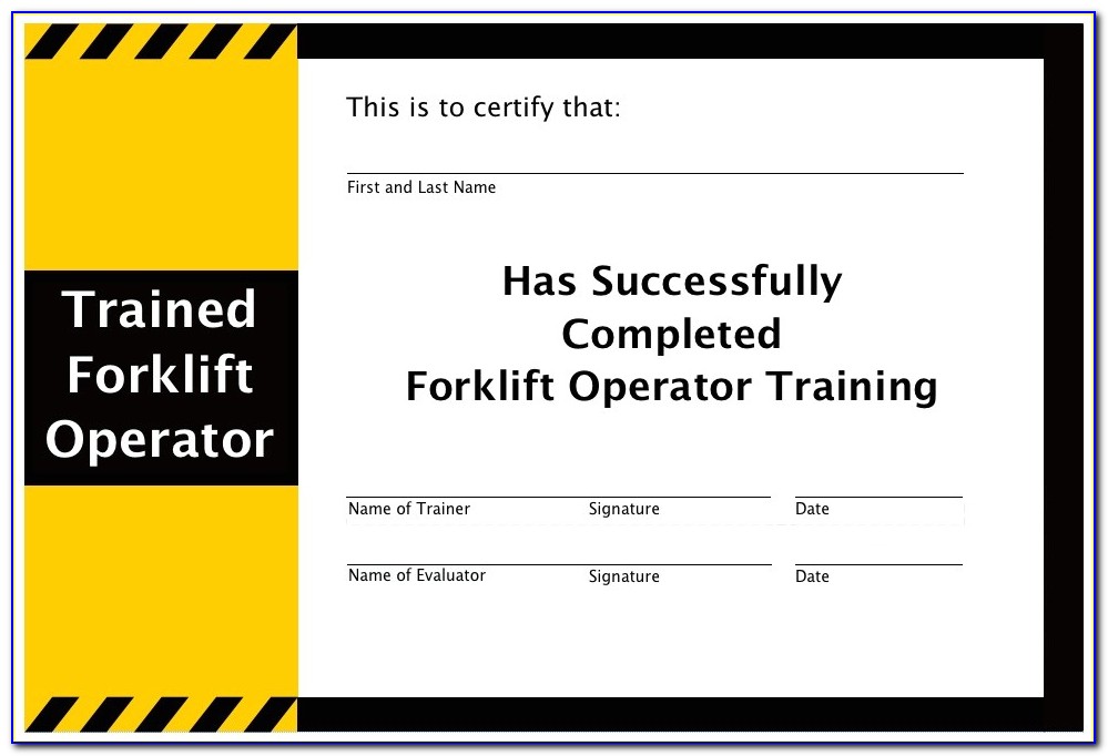 Osha Forklift Certification Los Angeles