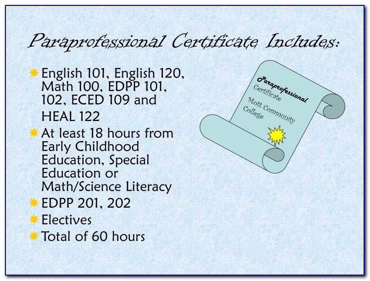 Paraeducator Certificate Iowa Online