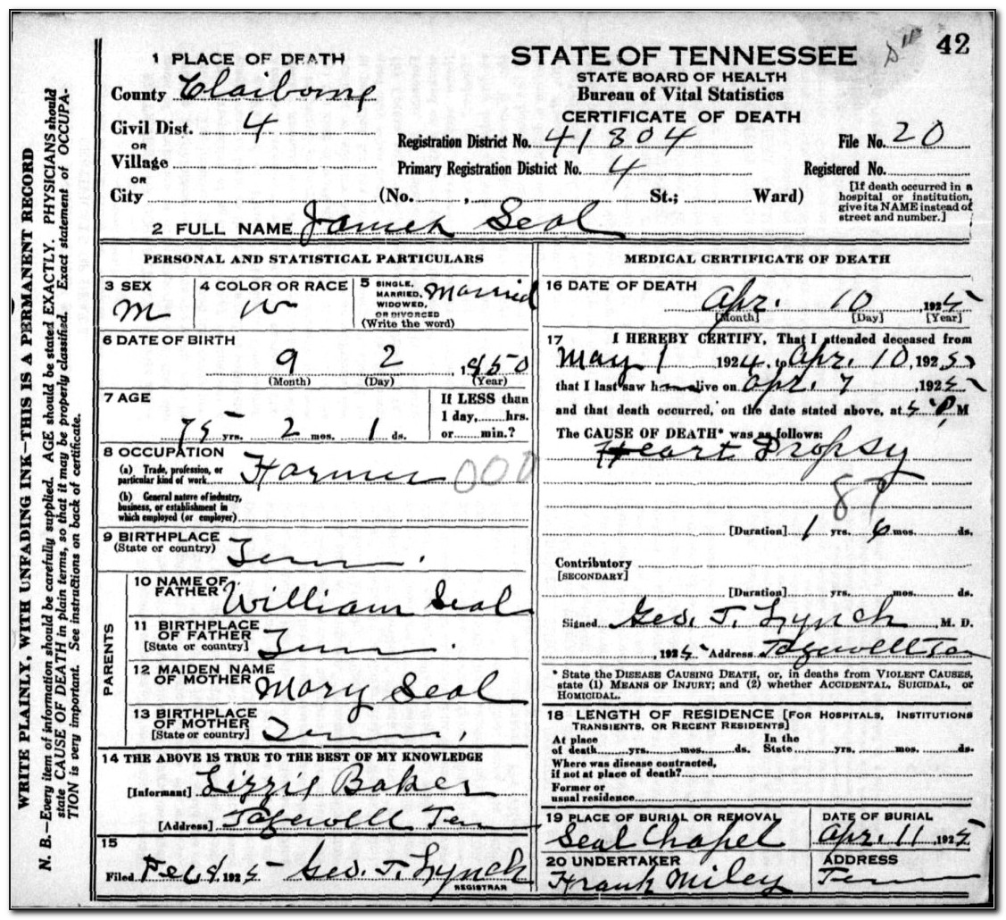 Parker County Texas Birth Certificate