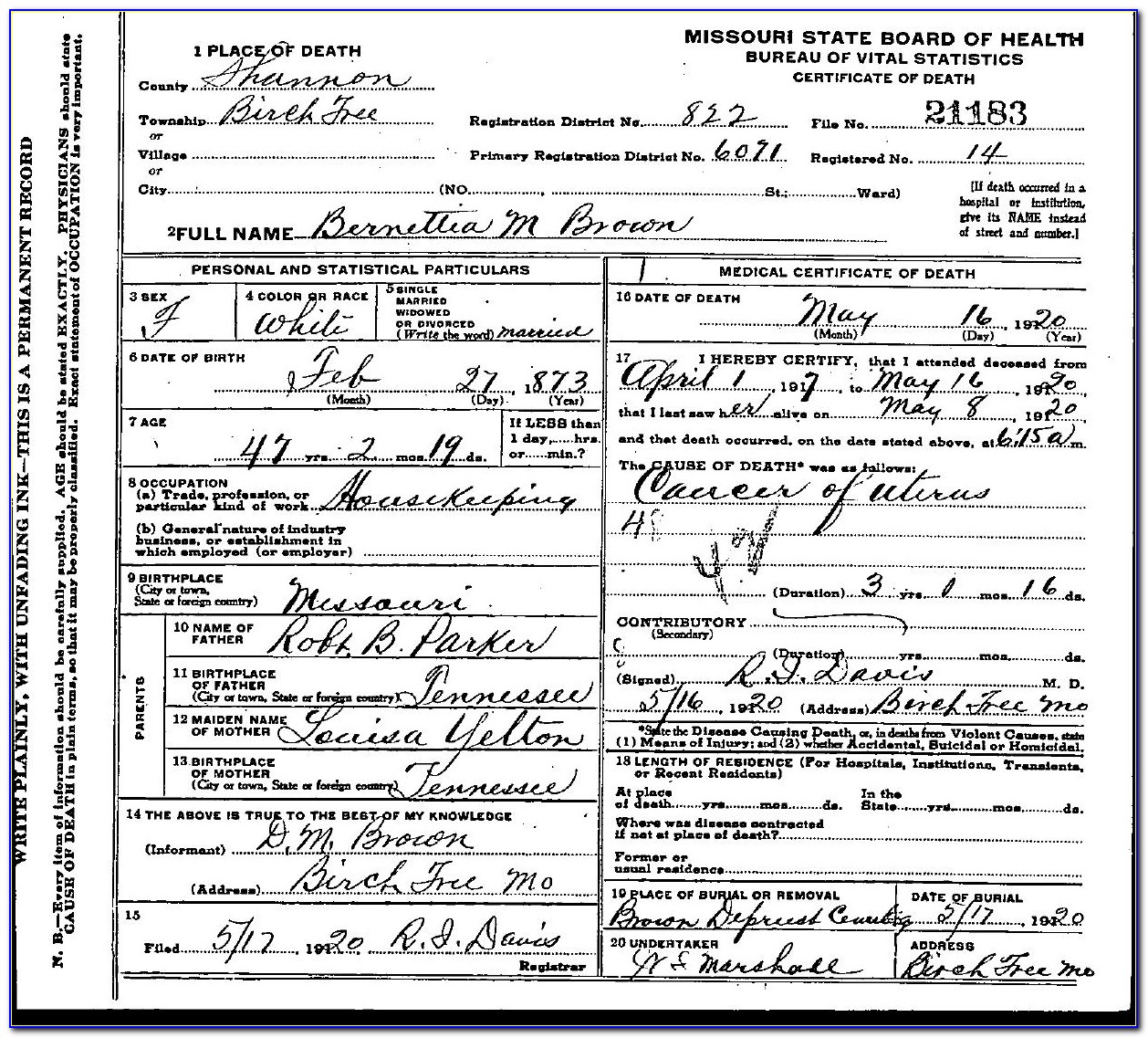 Parker County Texas Birth Records