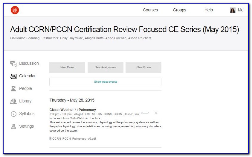 Pccn Certification Review Course Online
