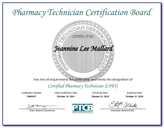 Pharmacy Technician Certification Ky