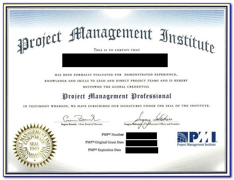 Pmp Certification Experience Verification