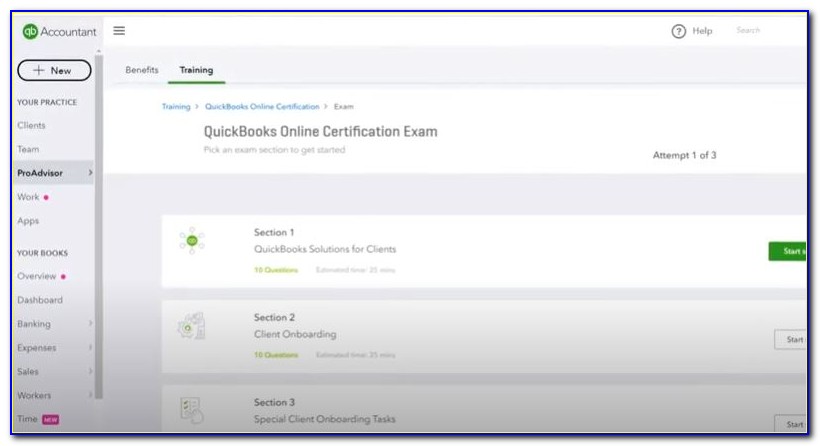 Quickbooks Proadvisor Certification Exam Questions