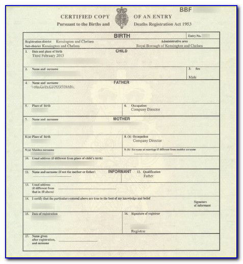 Replacement Birth Certificate Wakefield