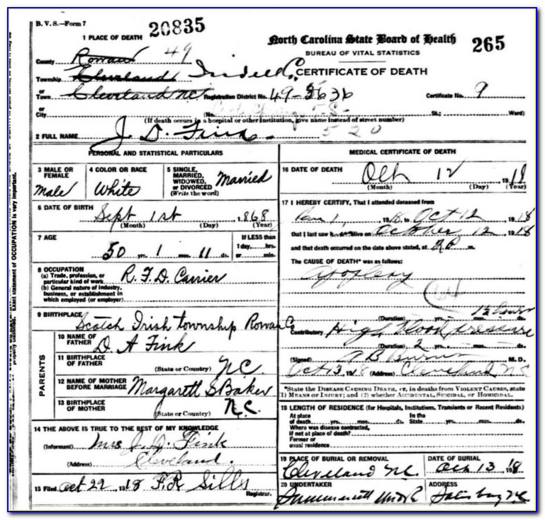 Rowan County Birth Records