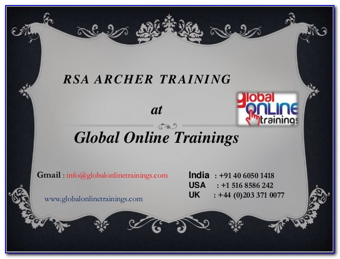Rsa Archer Certification Cost In India