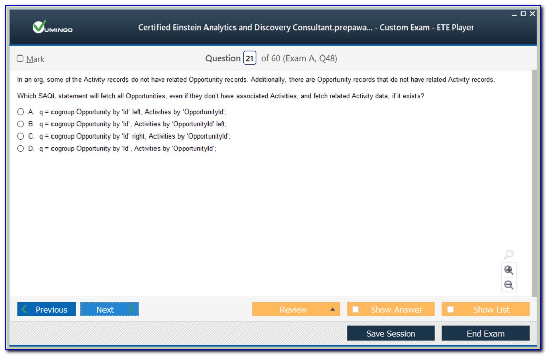 Salesforce Einstein Analytics Certification Questions