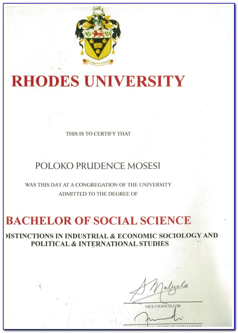 Sciences Certificate Program