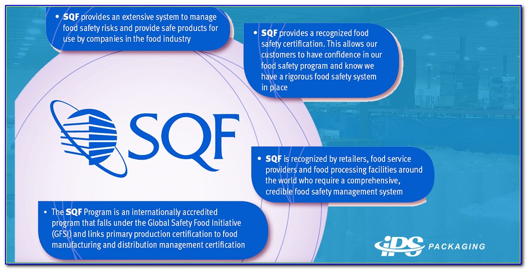 Sqf Food Safety Certified